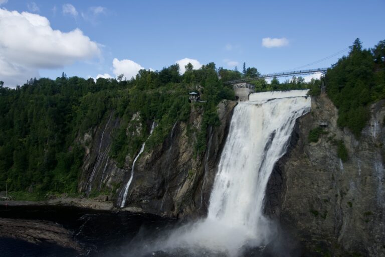 Montmorency Falls, a waterfall outside Quebec City.