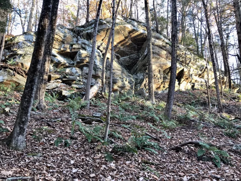 Rocky outcropping at Slabsides